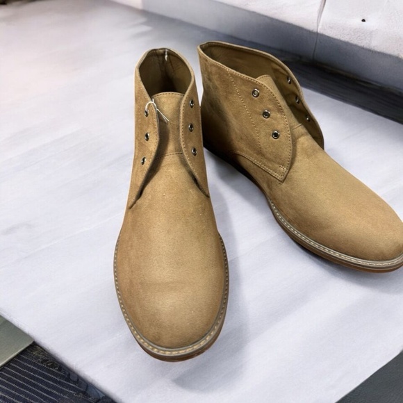 Old Navy, Mens, Desert Boot, Walnut Brown, Sz 11, Faux Suede, Lace up,Low top.! main image 10